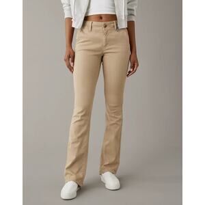 American Eagle Outfitters Beige Stretch Kick Bootcut Pants Women's Size 6